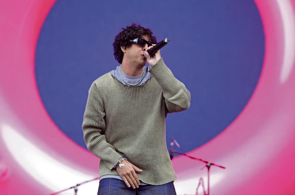 Beto Montenegro, de la banda Rawayana, se presentó en el escenario Amazon Music. Foto: Carlos Mejía / EL UNIVERSAL