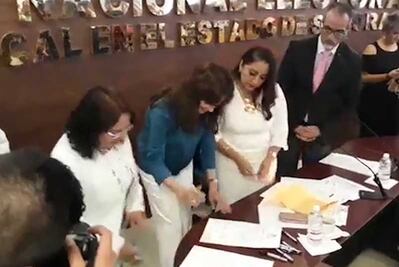 Entregan constancia de candidatos electos al Senado a Lilly Téllez y Alfonso Durazo