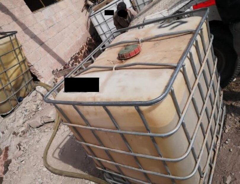 Decomisan 9 mil litros de combustible en Hidalgo