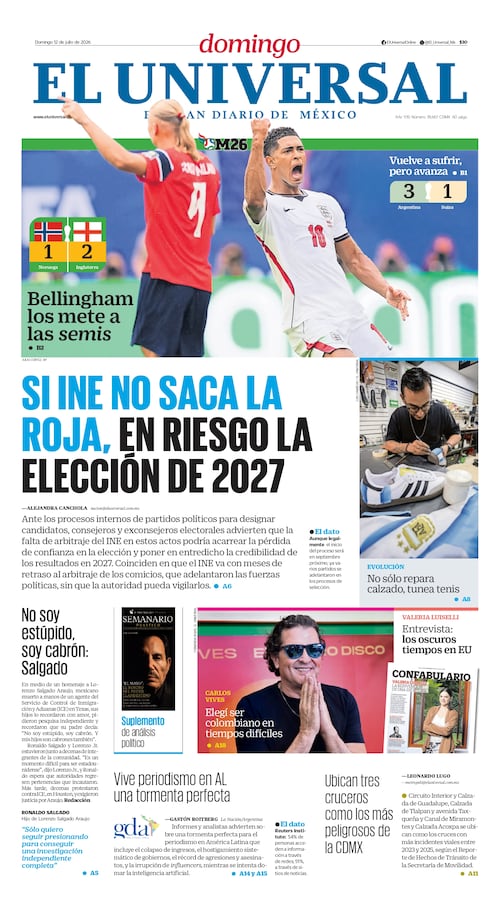 Portada impresa del 12 de julio de 2026