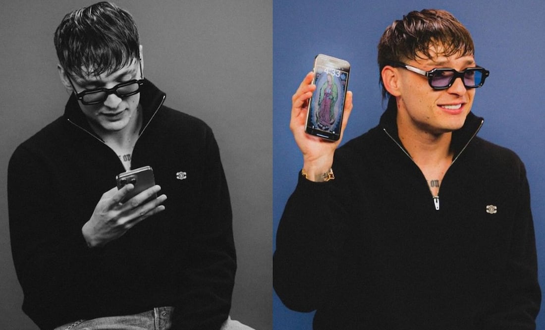 El cantante de corridos tumbados Peso Pluma. Foto: Instagram oficial.