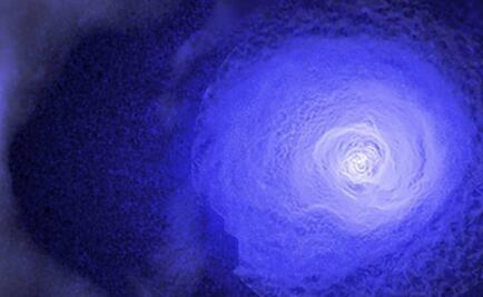 Frente frío galáctico "ataca" la galaxia de Perseo