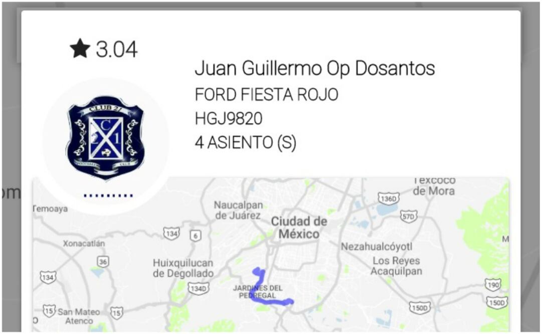 Para salvaguardar la seguridad de los choferes,  no son permitidos los pagos en efectivo