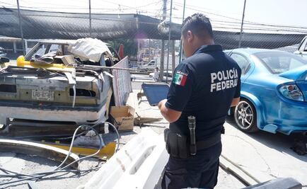 Realizan operativos en deshuesaderos y lotes de autos de Atizapán