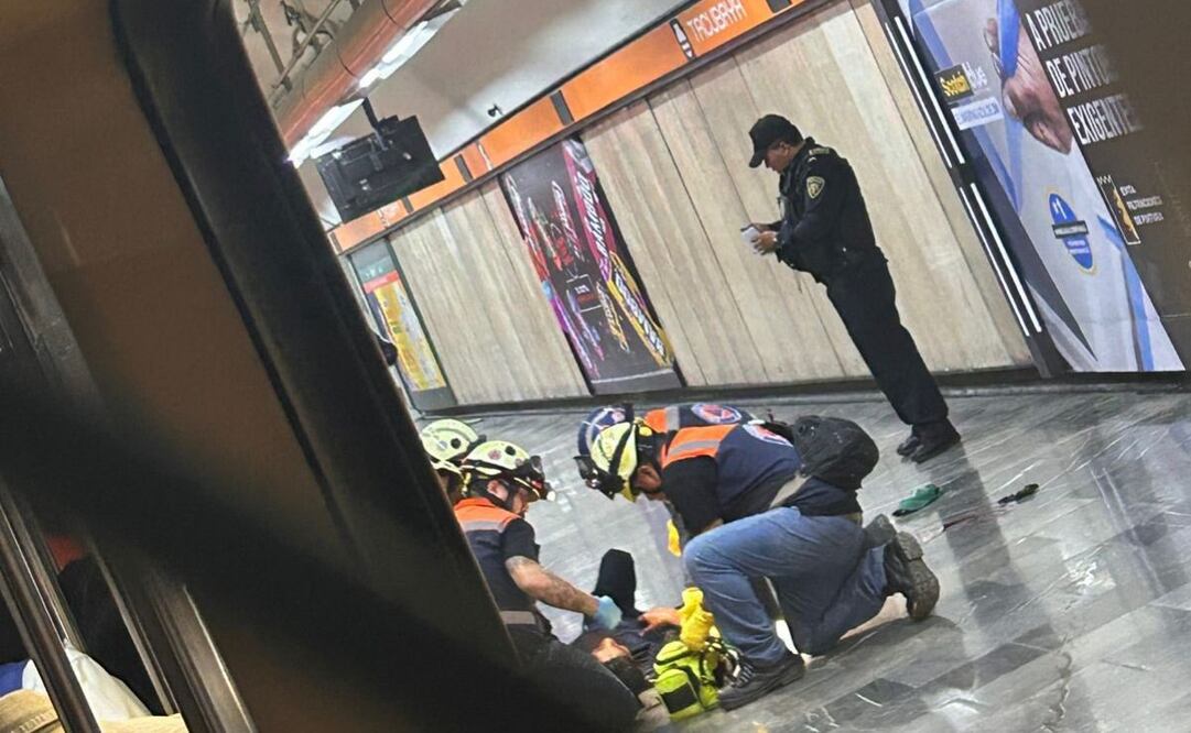 Dan de alta a uno de los heridos por ataque en Metro Tacubaya  (19/11/2024). Foto: Captura de pantalla