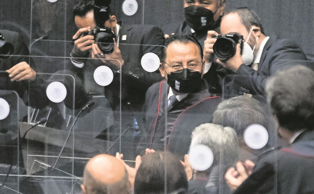 El magistrado presidente, Rafael Guerra, ganó por un amplio margen de votos para mentenerse en el cargo por cuatro años más. Foto: Germán Espinosa. EL UNIVERSAL