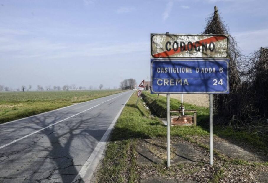 Calles desiertas y temor en Codogno, foco del brote de coronavirus en Italia