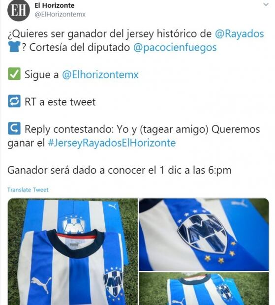 Diputado regala jersey del Mundial de Clubes de Rayados