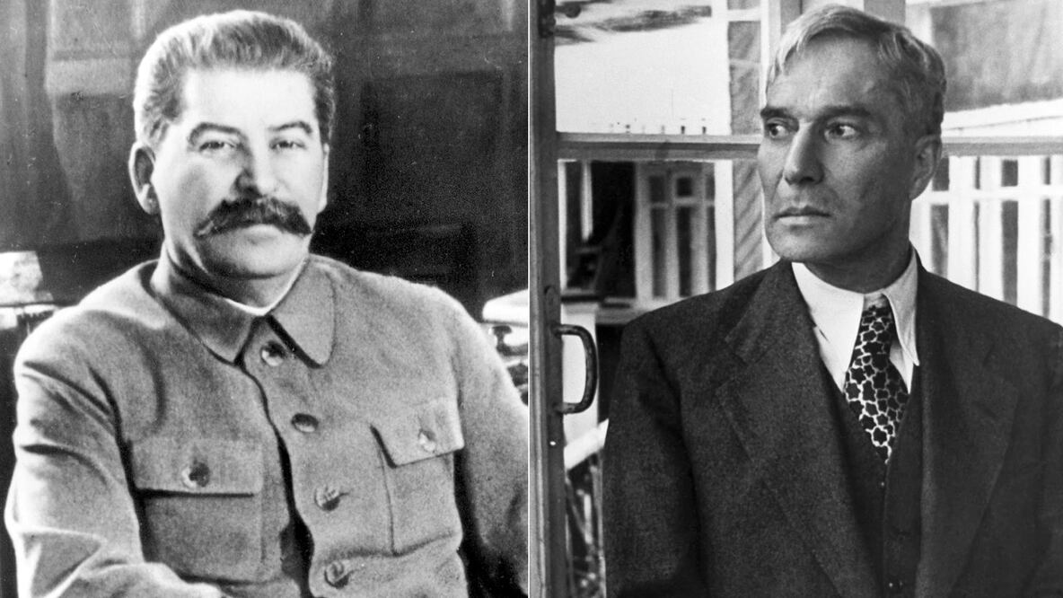 Josef Stalin y Borís Pasternak. Foto Agencia AP