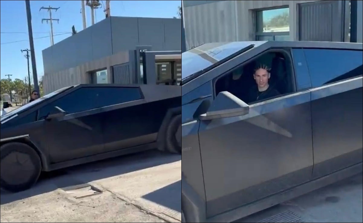 Marcelo Flores, estrella de Tigres, causa polémica al manejar lujosa Cybertruck