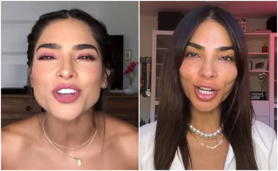 Alejandra Espinoza hace cinco años y actualmente.