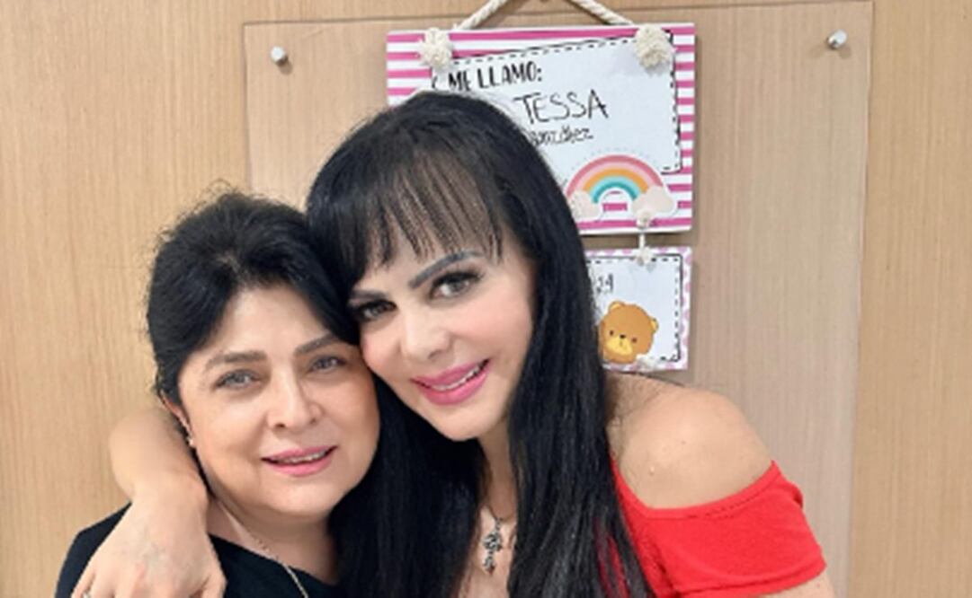 Victoria Ruffo debutó como abuela de su nieta Tissa y su amiga Maribel Guardia la acompañó.