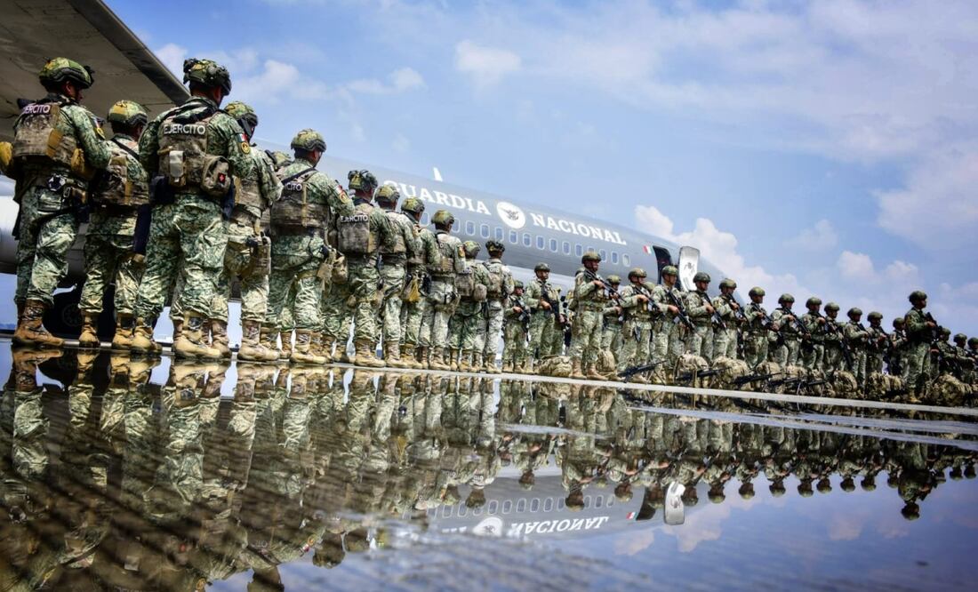 270 efectivos de las Fuerzas Especiales del ejército fueron llevados a Guanajuato, Chihuahua y Baja California (27/09/2025). Foto: Especial