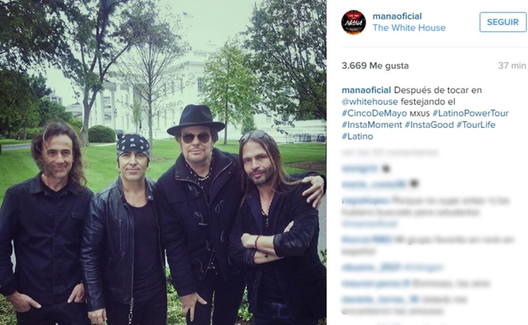 Foto: Tomada del Instagram de Maná