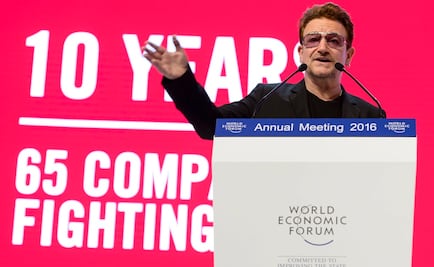 Bono celebra el apoyo mundial para combatir el VIH