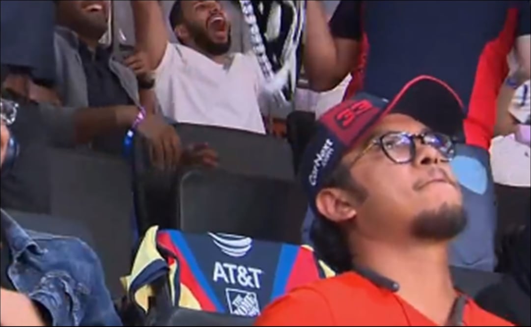 LA PLAYERA DEL AMÉRICA APARECIÓ TRAS LA POLE DE CHECO PÉREZ - FOTO: ESPECIAL