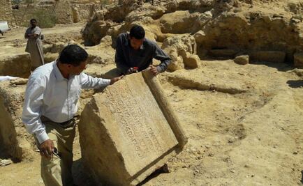 Hallan en oasis un templo egipcio del Siglo II