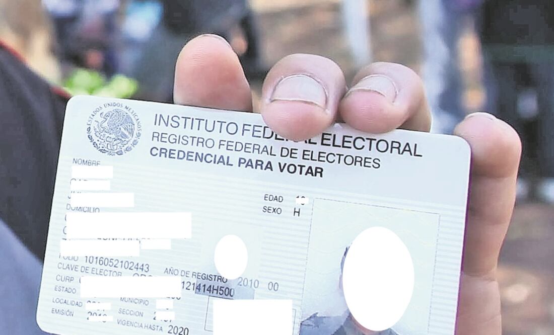 En la foto: credencial de elector (INE)/Archivo EL UNIVERSAL