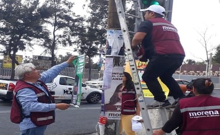 Candidata del Partido Verde denuncia retiro de propaganda por trabajadores de Morena