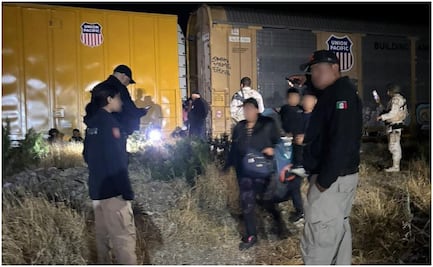 Instituto Nacional de Migración rescata a 144 migrantes en vagón de tren en Coahuila