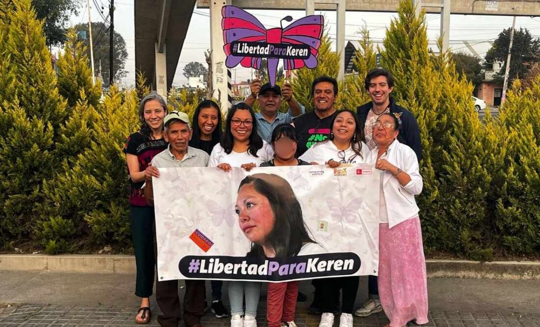 Keren Selsy Ordóñez Hernández obtiene su libertad tras nueve años presa injustamente. Foto: Centro Prodh