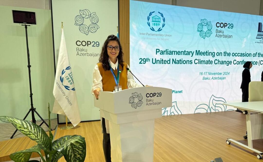 Laura Ballesteros en COP 29, 18 de noviembre de 2024. Foto: Especial