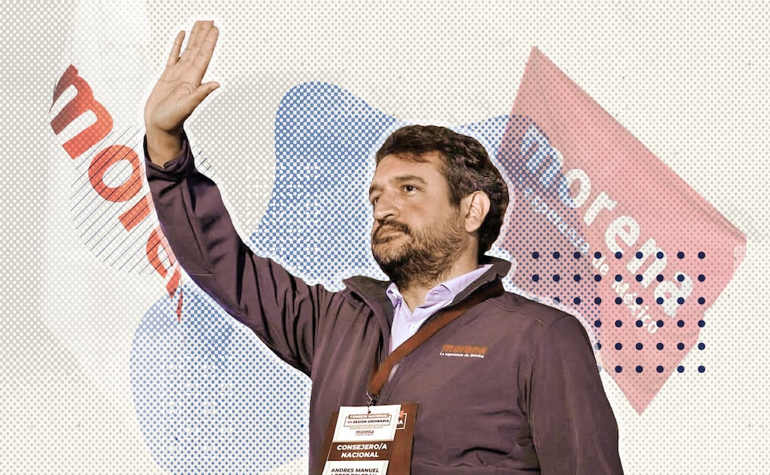 Andrés Manuel López Beltrán, secretario de Organización de Morena. Foto: Instagram @andresmanuellopezbeltran_ / Arte: EL UNIVERSAL