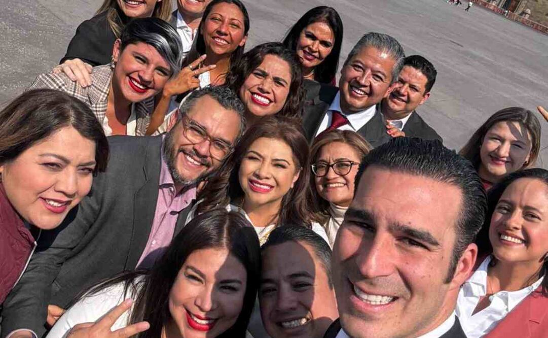 Clara Brugada se reúne con precandidatos de Morena. Foto: Especial