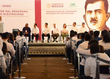 AMLO presenta el Programa Nacional de Electricidad