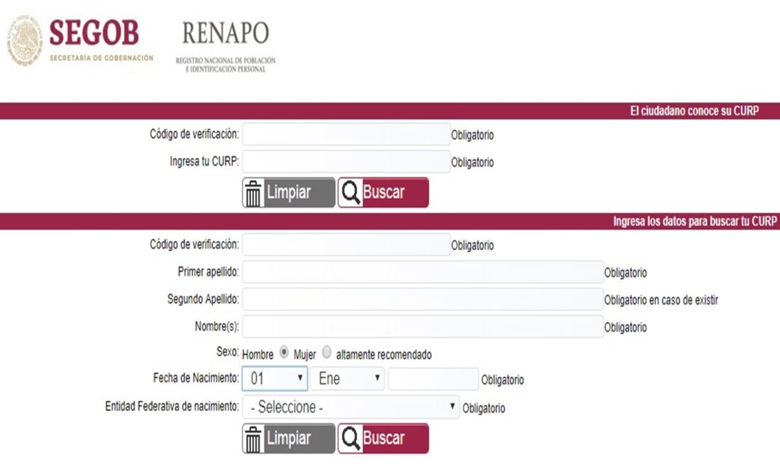 Para obtener la CURP solo debe ingresar a la página de Consulta CURP / Foto: Consulta CURP