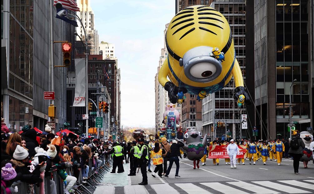 El tradicional desfile inició en el Upper West Side de Manhattan y terminará en la tienda principal de Macy's en Herald Square, en la calle 34. Foto: APF