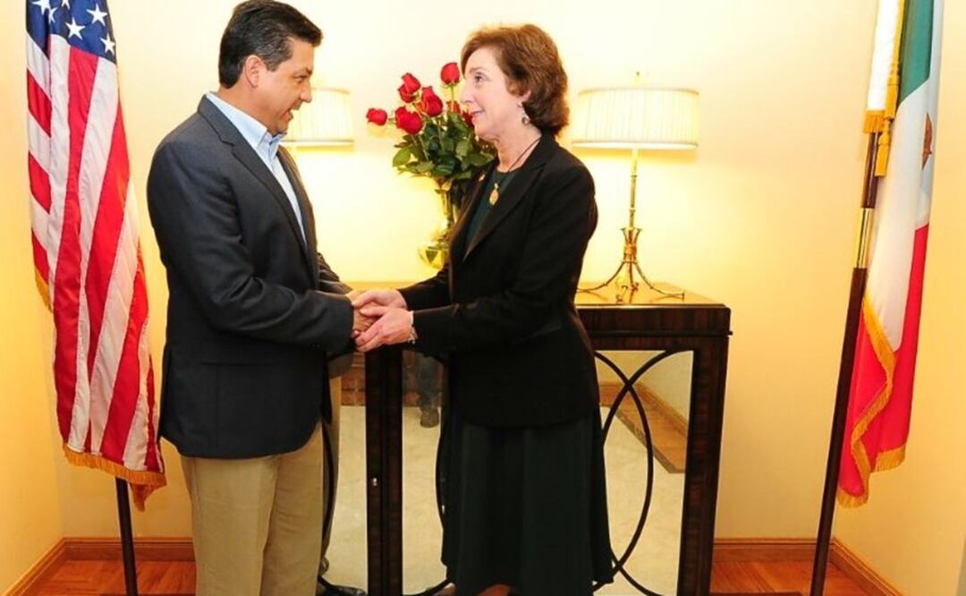 El Gobernador Francisco García Cabeza de Vaca se reunió la tarde de este martes con la Embajadora de Estados Unidos en México, Roberta Jacobson. FOTO: Especial
