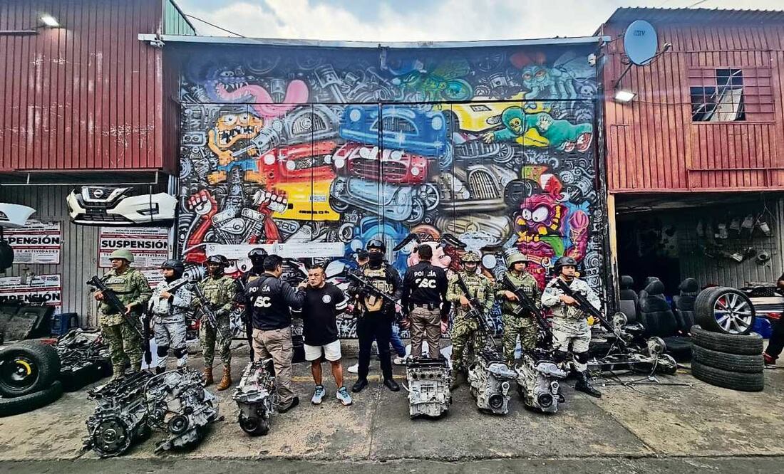 El pasado 1 de marzo la SSC dio a conocer la detención de El Mickey, encabeza una banda dedicada al robo de autopartes en la GAM. (31/03/2025) Foto: Especial