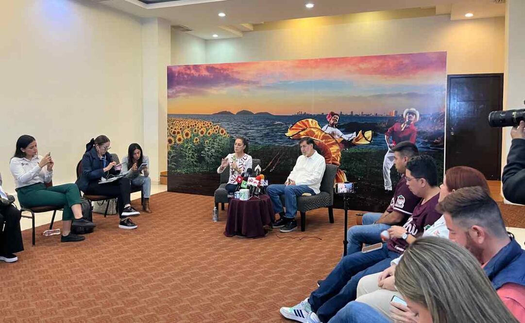 Claudia Sheinbaum y Gerardo Fernández Noroña. Foto: Javier Cabrera. EL UNIVERSAL