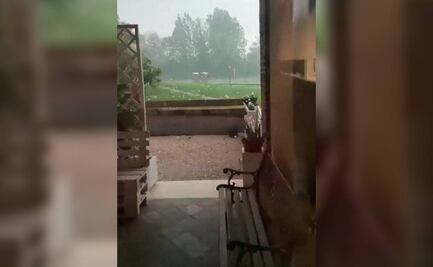 VIDEO: Fuerte granizada deja 110 heridos y cuantiosos daños en Italia