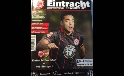 Marco Fabián, en portada de revista oficial del Frankfurt