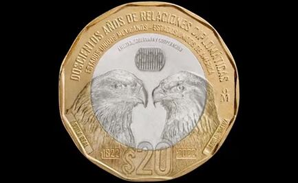 ¿Qué significado tienen las dos águilas en la nueva moneda conmemorativa de 20 pesos?