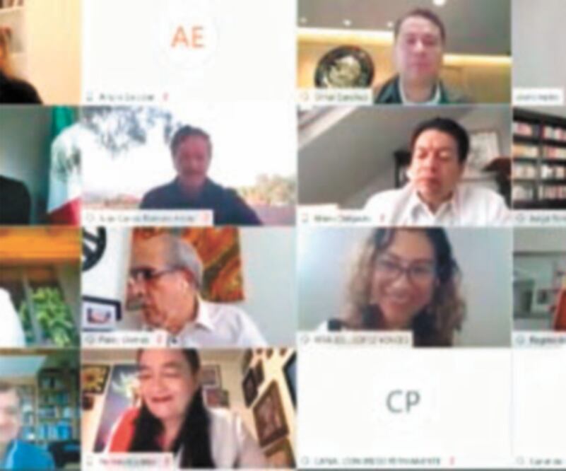 Diputados federales realizaron entrevistas virtuales a 20 aspirantes a ocupar un puesto como nuevo consejero del INE. Tomada de video