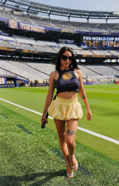 María Becerra interpretará el Himno Nacional de Argentina en la final de la Copa Mundial 2026.
Foto: Instagram, vía @mariabecerra