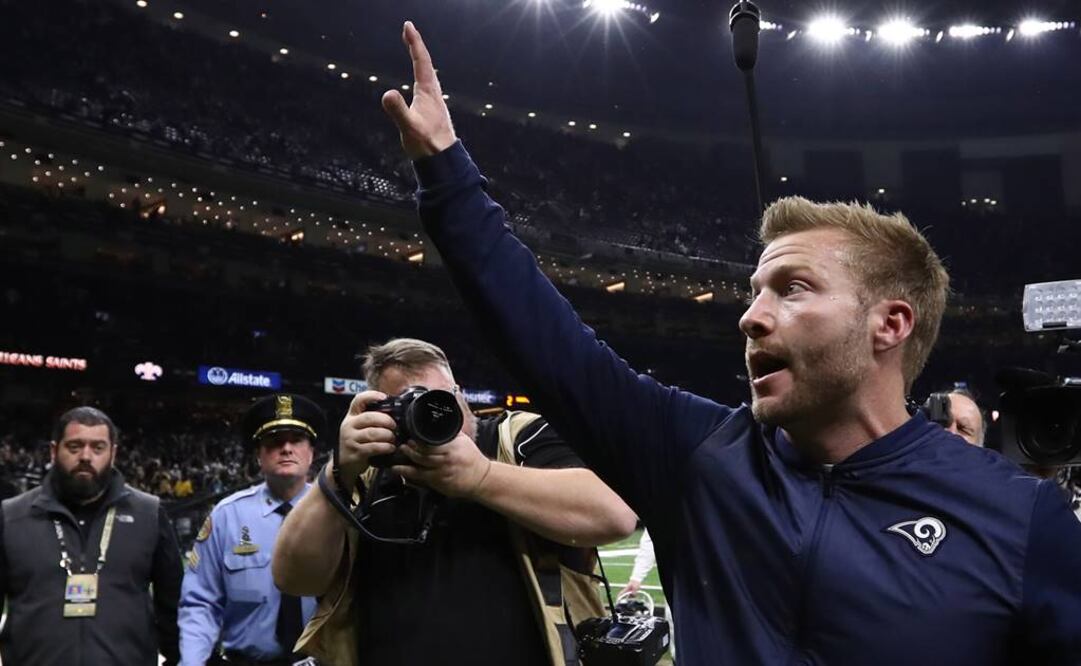 Sean McVay, head coach de los Rams. FOTO/REUTERS