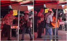 VIDEO: Extranjero agrede a músico ambulante en Tepic y exige que deje de cantar; gesto desata indignación