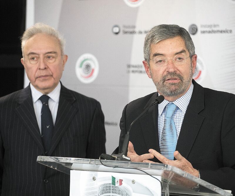 El representante de México ante la ONU, el embajador Juan Ramón de la Fuente Ramírez, refrendó su postura personal de moverse del planteamiento prohibicionista del cannabis a un esquema de regulación responsable. Foto: GERMÁN ESPINOSA. EL UNIVERSAL