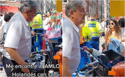¿El AMLOverso existe? Captan en video al "gemelo" holandés de AMLO
