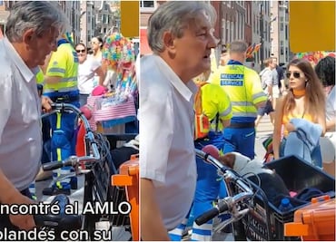 ¿El AMLOverso existe? Captan en video al "gemelo" holandés de AMLO