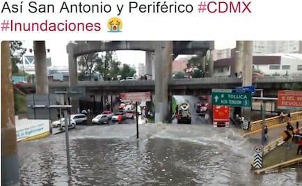 Abren segundo piso del Periférico por encharcamientos