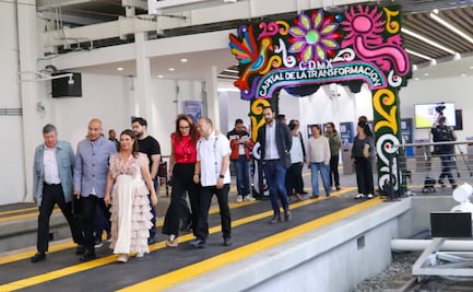 Brugada inaugura Tren “El Ajolote” tras obras de renovación; "estamos ajolotizando la ciudad”, afirma