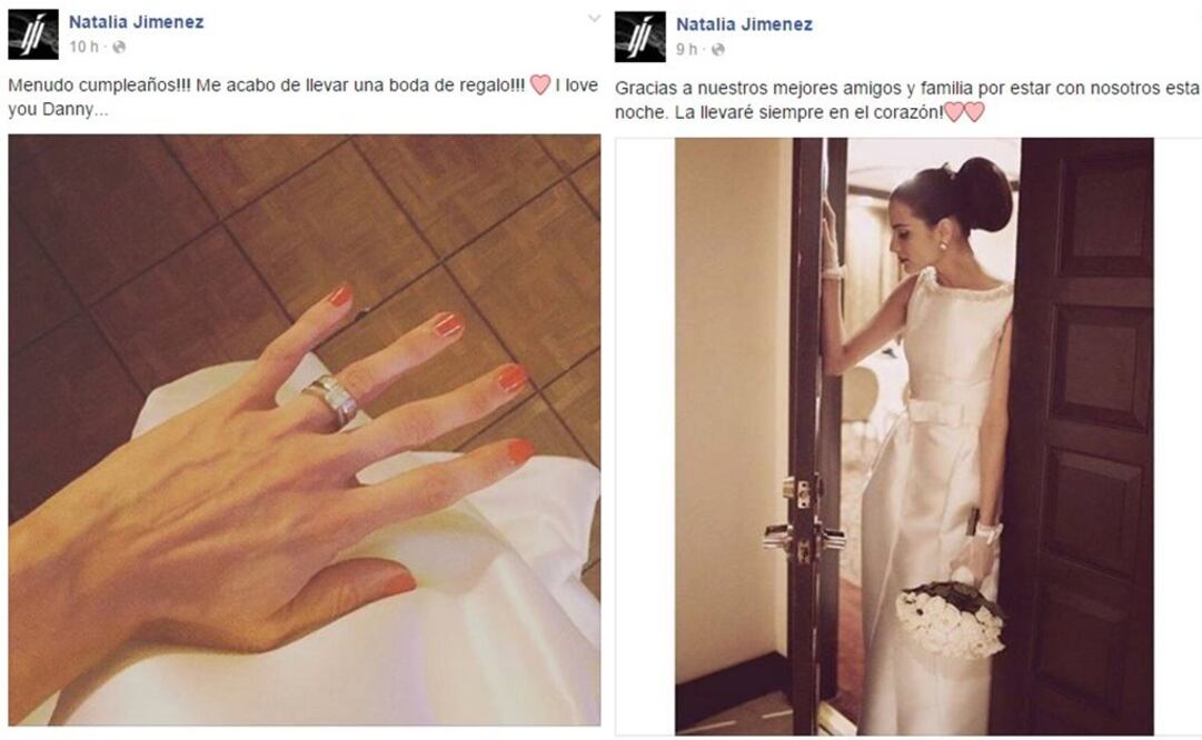 Foto: Tomadas del Facebook de Natalia JIménez