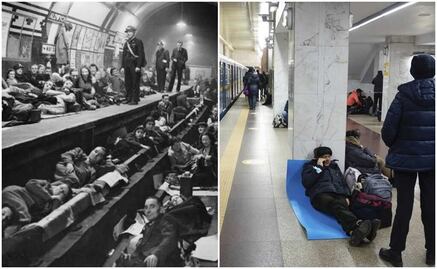 Como en 1940 hizo Londres, Ucrania usa el metro de Kiev como refugio ante ataque de Rusia