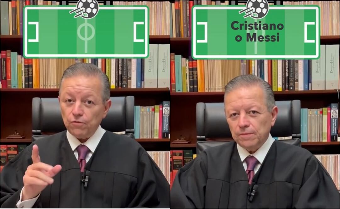 Presidente de la Suprema Corte de Justicia de la Nación saca su lado futbolero en Tik Tok / FOTO: ESPECIAL