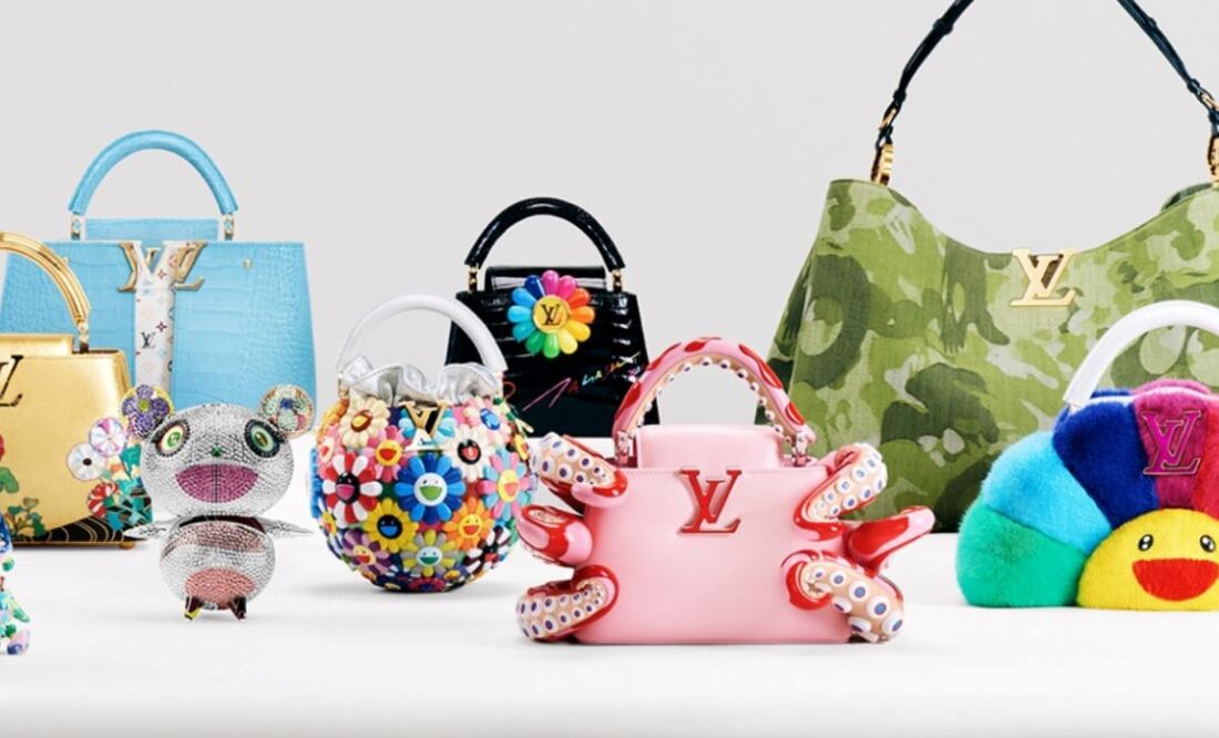 La colección Louis Vuitton x Takashi Murakami se integra por 11 modelos de bolsos. Foto: Louis Vuitton
